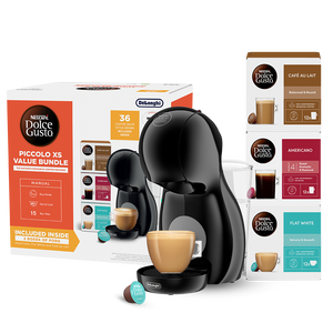 Delonghi Nescafé Dolce Gusto Piccolo XS Pod Coffee Machine Bundle - Black | EDG210.BGY
