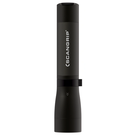 Black torchlight with Scangrip branding on a white background