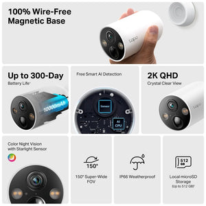 TP-Link Tapo C425 Smart Wire-Free Security Camera | TAPOC425