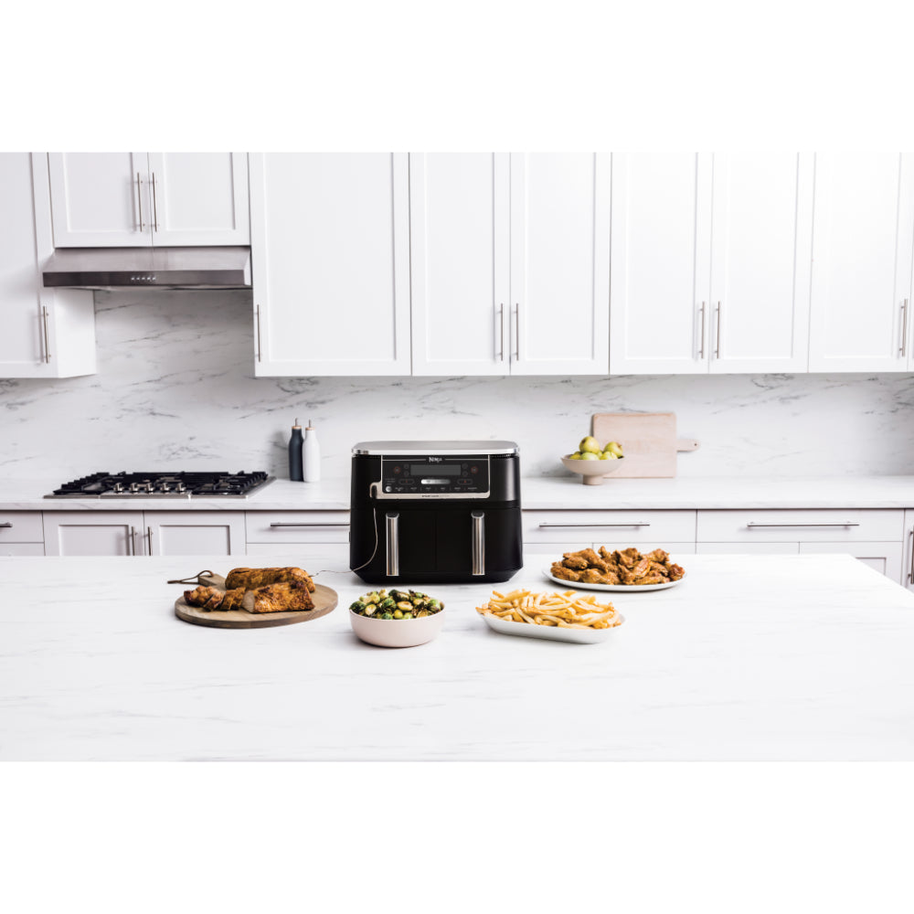 Ninja Foodi Max Dual Zone Air Fryer 9.5 Litre with Smart Cook Probe System | AF451UK