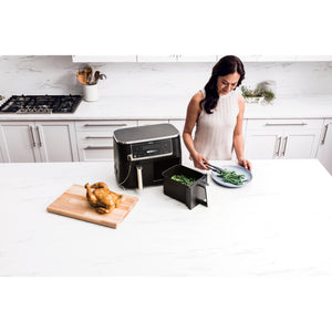 Ninja Foodi Max Dual Zone Air Fryer 9.5 Litre with Smart Cook Probe System | AF451UK