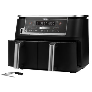 Ninja Foodi Max Dual Zone Air Fryer 9.5 Litre with Smart Cook Probe System | AF451UK