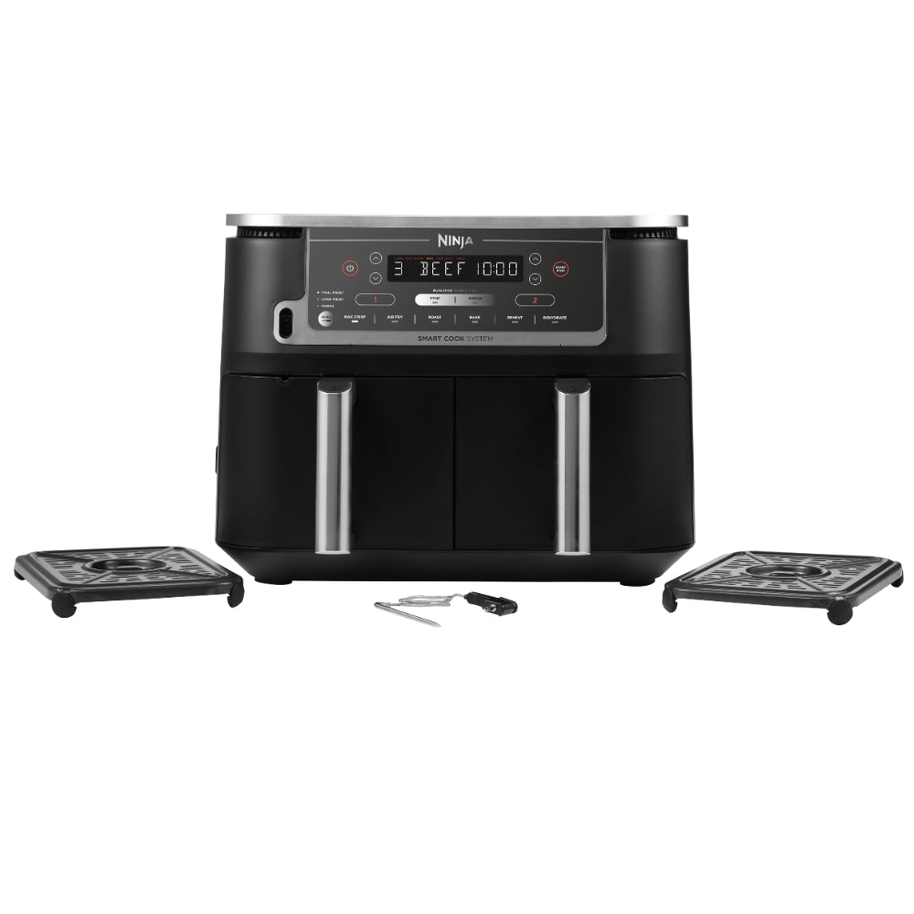 Ninja Foodi Max Dual Zone Air Fryer 9.5 Litre with Smart Cook Probe System | AF451UK