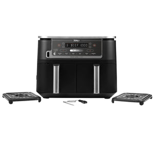 Ninja Foodi Max Dual Zone Air Fryer 9.5 Litre with Smart Cook Probe System | AF451UK