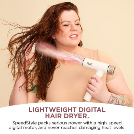 Shark SpeedStyle RapidGloss Finisher & High-Velocity Hair Dryer for Curly & Coily Hair | HD332UK