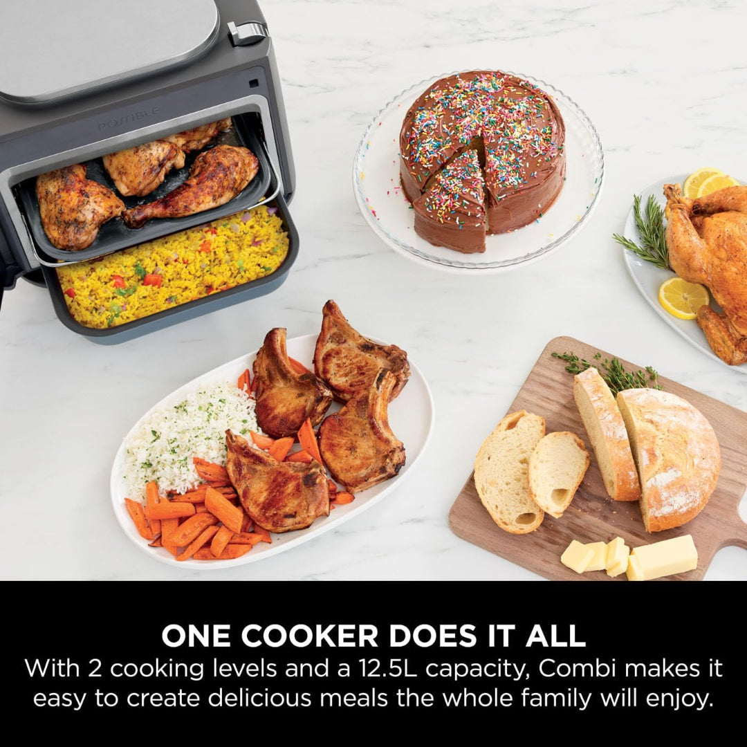 NINJA Combi 12 in 1 Multi-Cooker and Oven - Grey | SFP700UK