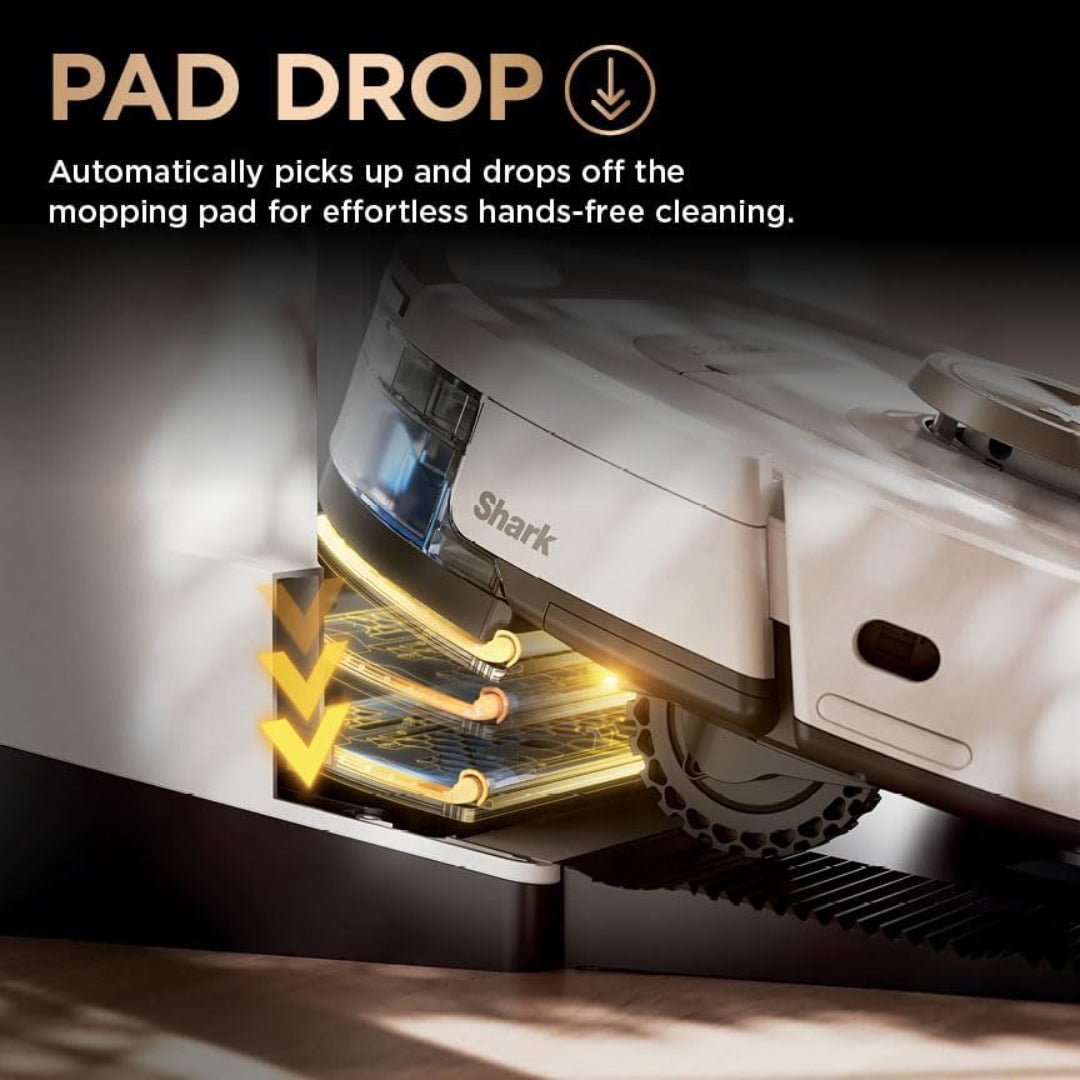 Shark PowerDetect NeverTouch Pro 2 in 1 Self-Empty Self Refill & Self Clean Robot Vacuum & Mop - White | RV2800ZEUKWH