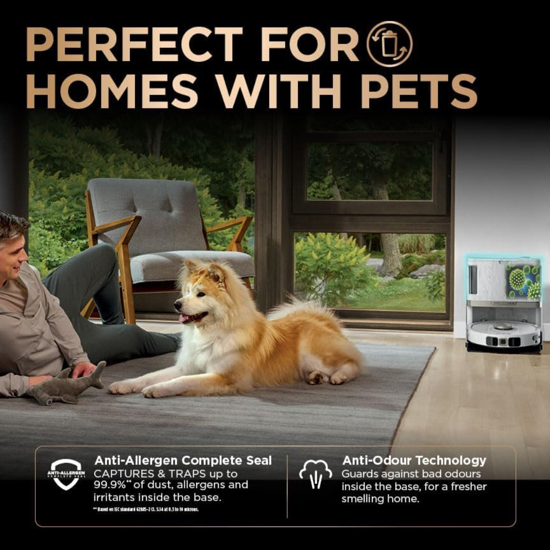 Shark PowerDetect NeverTouch Pro 2 in 1 Self-Empty Self Refill & Self Clean Robot Vacuum & Mop - White | RV2800ZEUKWH