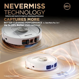 Shark PowerDetect NeverTouch Pro 2 in 1 Self-Empty Self Refill & Self Clean Robot Vacuum & Mop - White | RV2800ZEUKWH