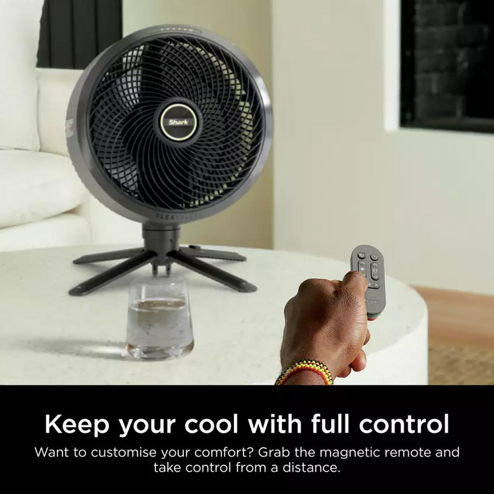Shark FlexBreeze High Velocity Hybrid Cordless & Corded Fan - Black | FA220UK