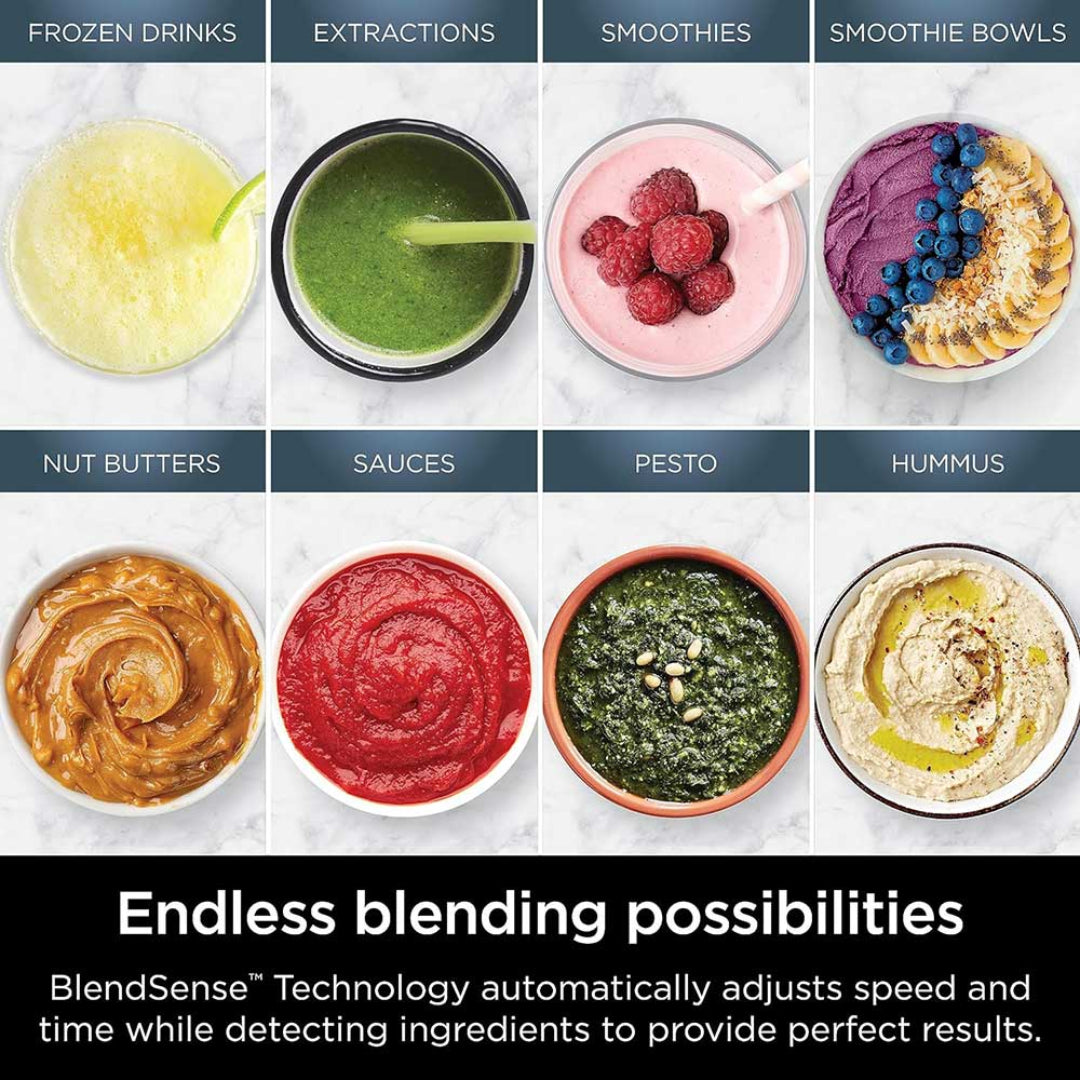 Ninja Detect Duo Power Blender Pro + Single Serve with BlendSense Technology | TB301UK