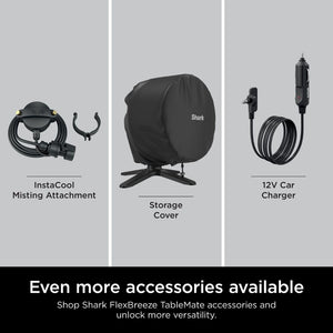 Shark FlexBreeze TableMate Indoor to Outdoor High-Velocity Tabletop Portable Cooling Fan | FA150UK