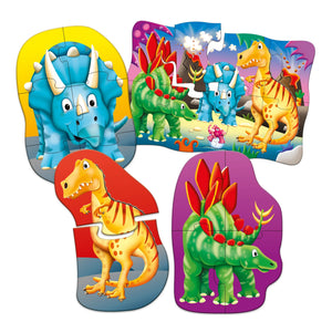 University Games My First Jigsaw Puzzle Sets 4 In A Box Puzzles - Dino | U629277