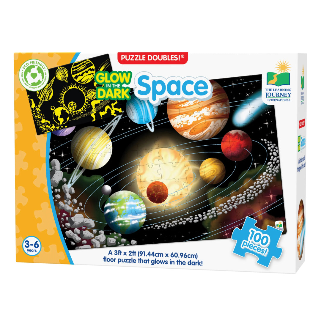 University Games Jigsaw Puzzle Doubles - Glow In The Dark - Space | U782545
