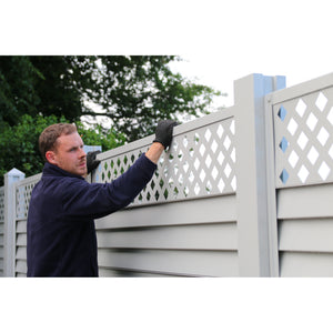 Elite Garden SmartFence Panel Pack 180cm - Buttermilk | SMFPB