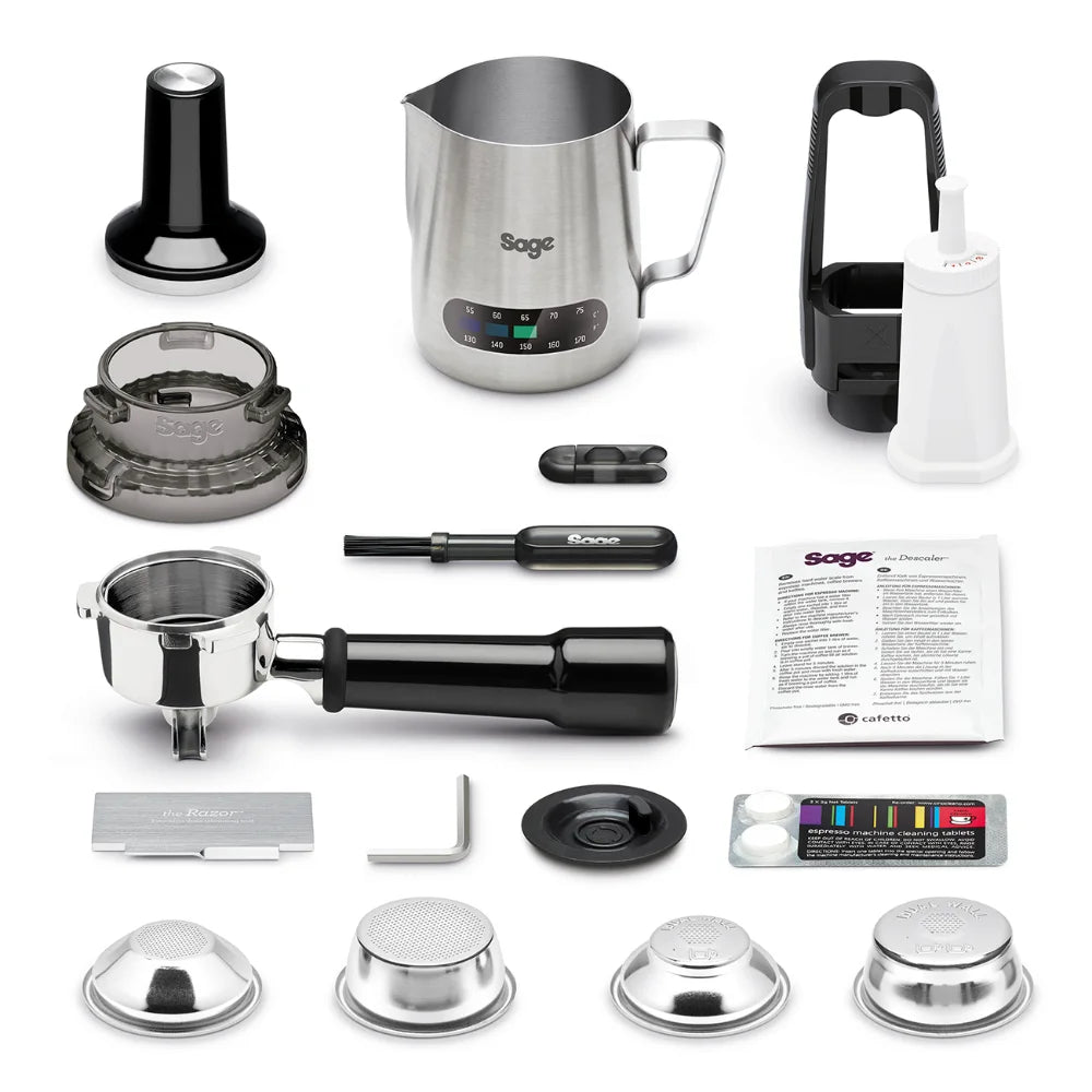 Sage The Barista Express Bean To Cup Coffee Machine - Black Truffle | SES875BTR2GUK1
