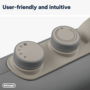 Delonghi Capsule Fit 2.4Kw Fan Heater - Grey | HFS70B24.GY