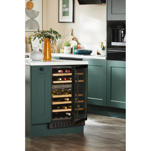 CDA 60cm Wine Cooler Dual Zone - Black | FWC604BL