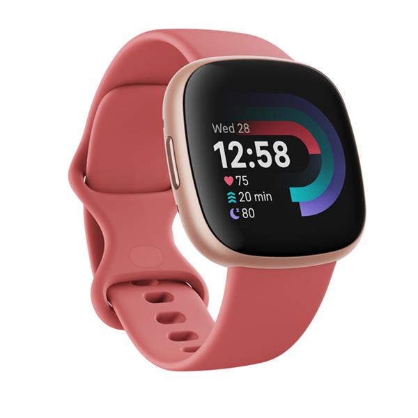 Fitbit Versa 4 Health & Fitness Smart Watch - Pink Sand & Copper Rose | 79-FB523RGRW