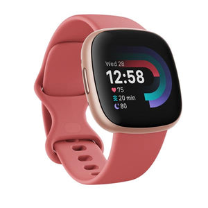 Fitbit Versa 4 Health & Fitness Smart Watch - Pink Sand & Copper Rose | 79-FB523RGRW