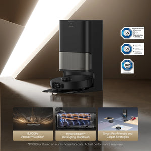 Dreame L40S Pro Ultra Wet and Dry Robot Vac Vacuum Cleaner - Black | RLL74CE-BK