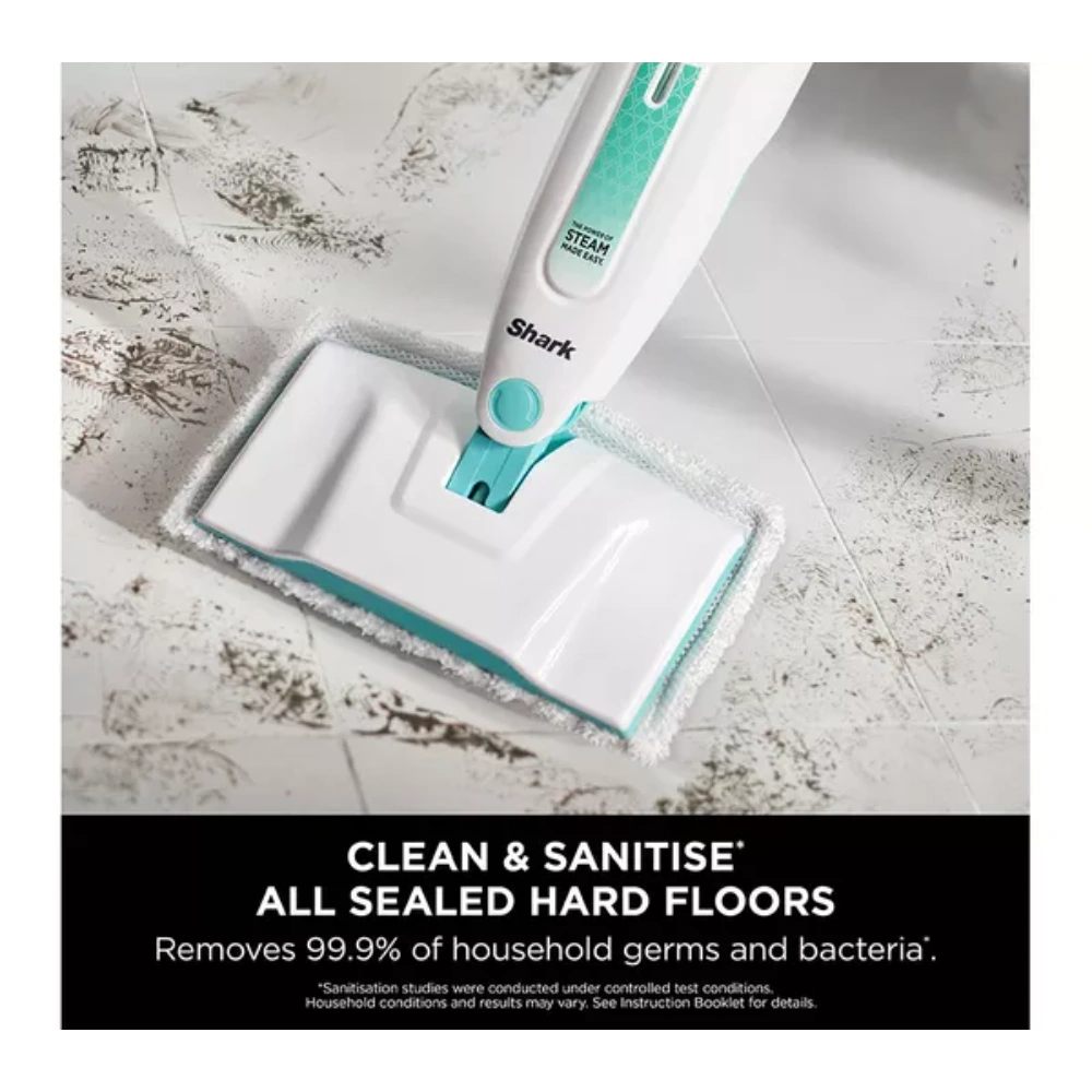 Shark Pro Steam Mop - White & Mint | S1000UK