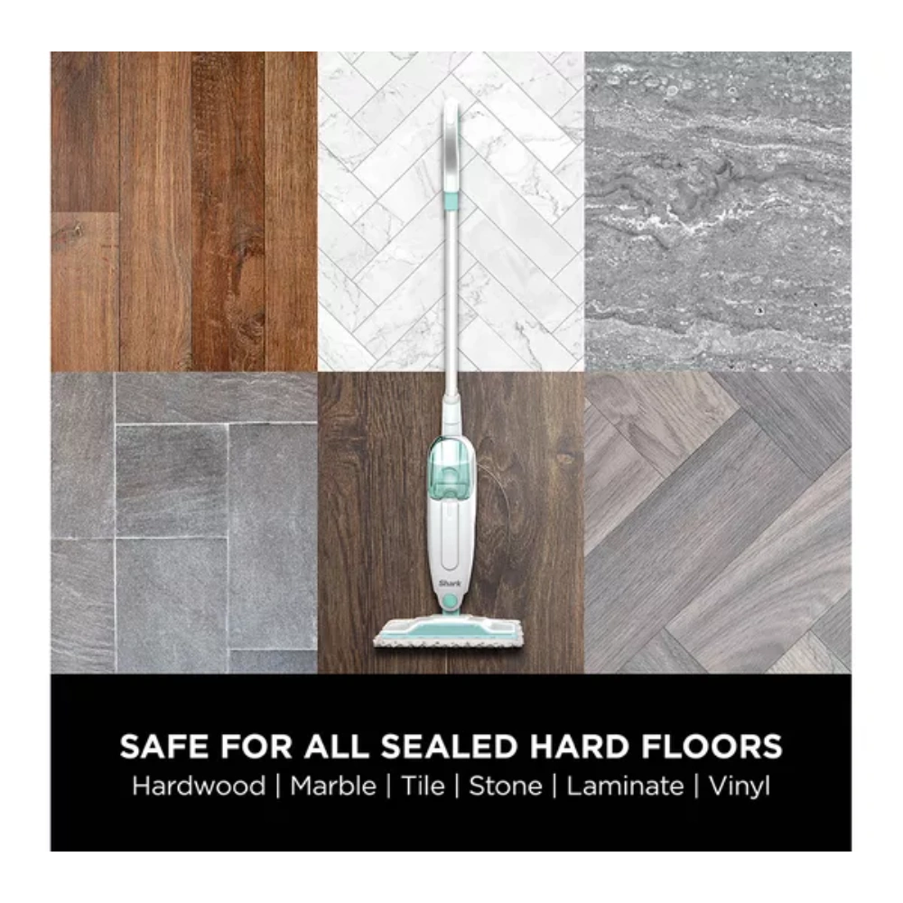 Shark Pro Steam Mop - White & Mint | S1000UK