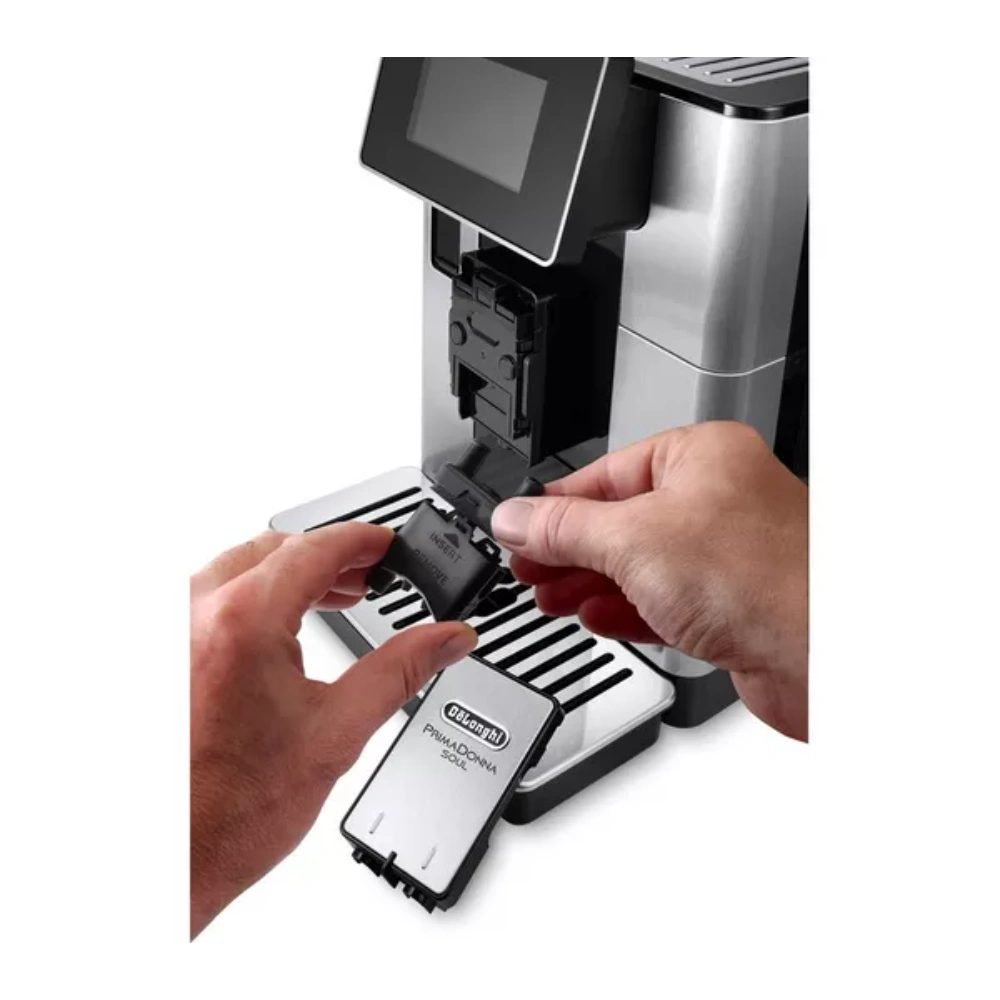 DeLonghi PrimaDonna Soul 2.2 Litre Automatic Coffee Machine - Metal Black | ECAM610.75.MB