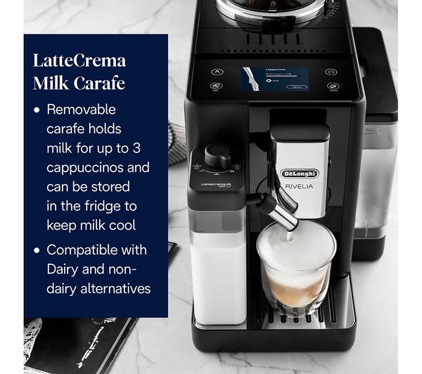 Delonghi Rivelia Bean To Cup Coffee Machine - Black | EXAM440.55.B