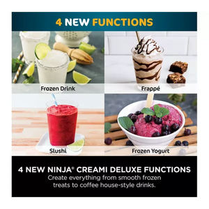 Ninja CREAMi Deluxe 10-in-1 Ice Cream and Frozen Drink Maker | NC501UK