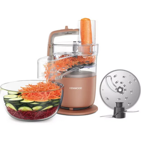 Kenwood Multipro Go Food Processor & Chopper - Clay Red | FDP22.130RD