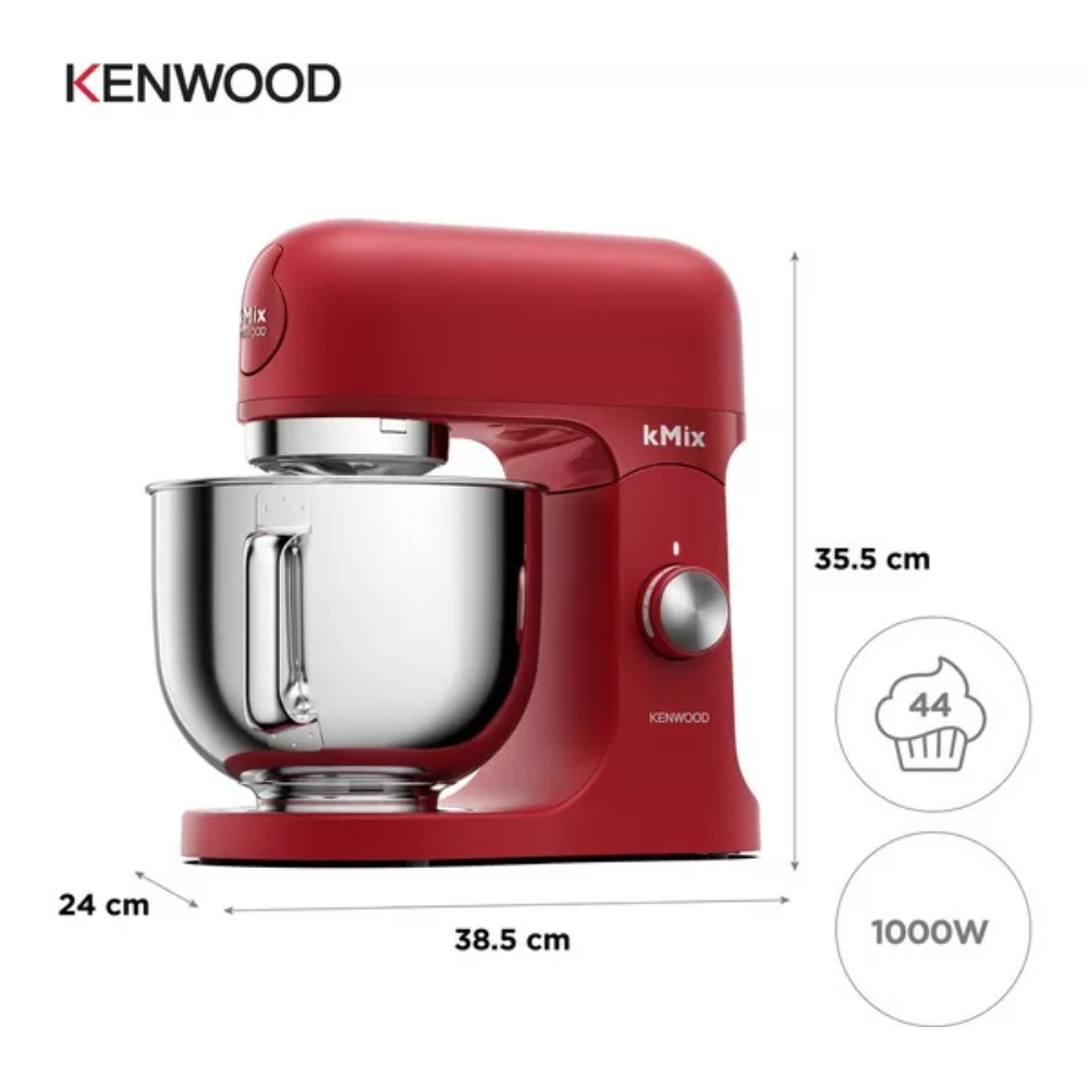 Kenwood kMix Stand Mixer 1000w - Bold Red | KMX751ARD