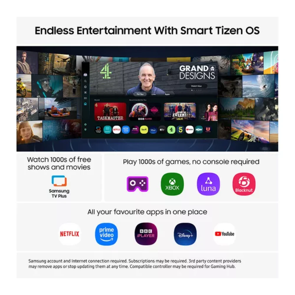 Samsung 50 Inch LS03D QLED 4K Smart Frame TV (2025) | QE50LS03FAUXXU