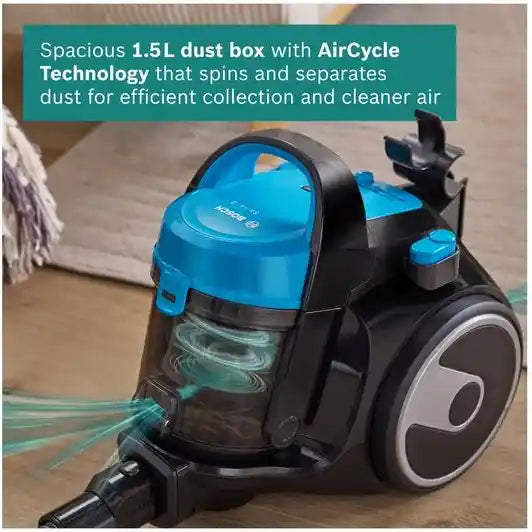 Bosch Series 2 Cylinder Bagless Vacuum Cleaner - Turquoise | BGS05BU2GB
