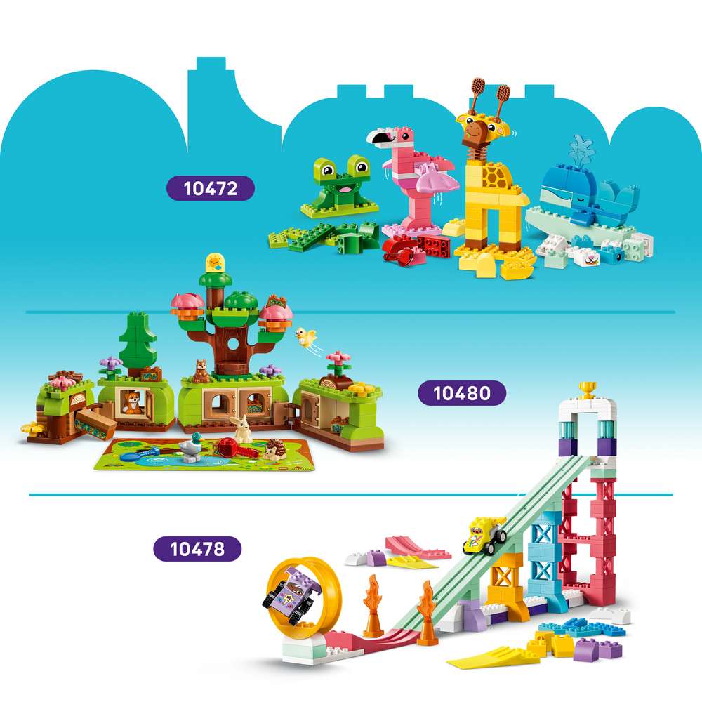 LEGO DUPLO Classic Colorful Creative Box 10479 - shown alongside related LEGO sets sold separately. 80 pieces. Ages 1½+.