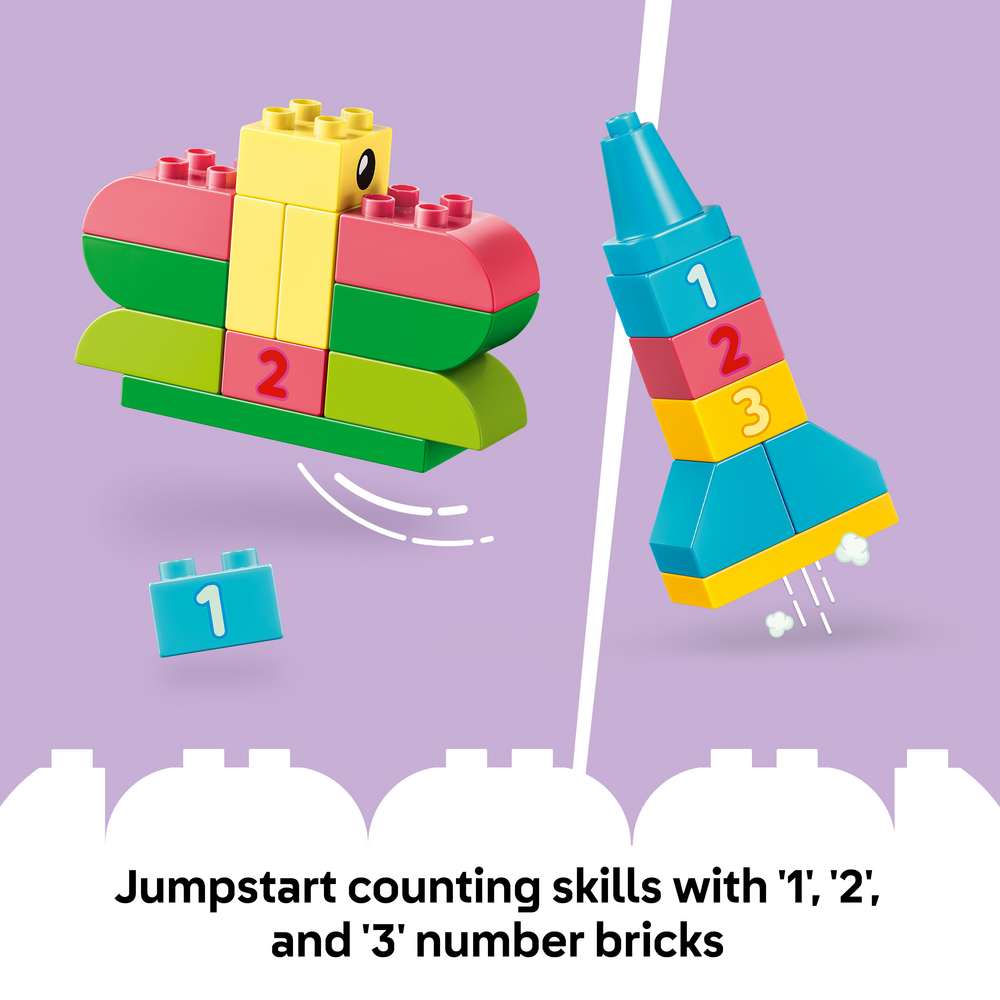 LEGO DUPLO Classic Colorful Creative Box 10479 - captioned product view. 80 pieces. Ages 1½+.