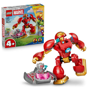 LEGO Disney Junior Marvel Ultron vs. Iron Man 11209 - shown with its product box. 96 pieces. Ages 4+.