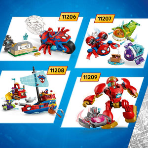 LEGO Disney Junior Marvel Loki vs. Team Iron Man 11211 - shown alongside related LEGO sets sold separately. 204 pieces. Ages 4+.