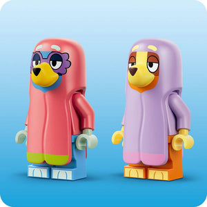 LEGO Bluey Grannies with Bingo and Bluey 11216 - close-up detail of the finished build. 80 pieces. Ages 4+.
