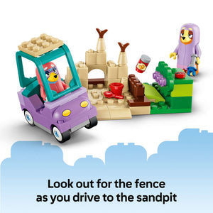 LEGO Bluey Grannies with Bingo and Bluey 11216 - captioned product view. 80 pieces. Ages 4+.