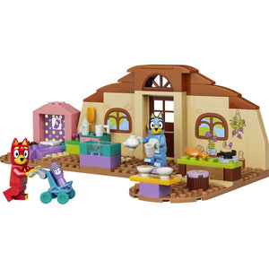 LEGO Bluey School with Rusty and Bluey 11221 - the fully built model on a plain background. 106 pieces. Ages 4+.