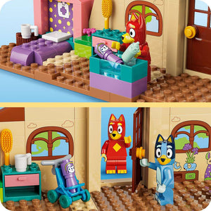 LEGO Bluey School with Rusty and Bluey 11221 - close-up detail of the finished build. 106 pieces. Ages 4+.