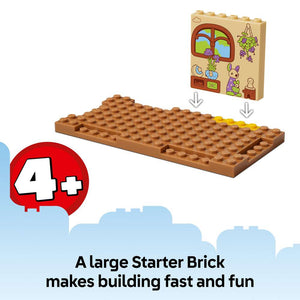 LEGO Bluey School with Rusty and Bluey 11221 - captioned product view. 106 pieces. Ages 4+.