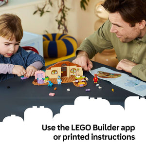 LEGO Bluey School with Rusty and Bluey 11221 - captioned product view. 106 pieces. Ages 4+.