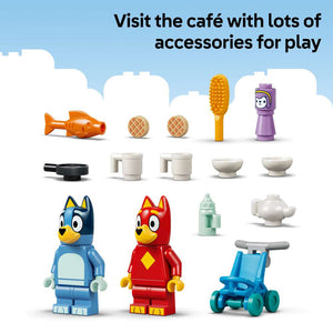 LEGO Bluey School with Rusty and Bluey 11221 - captioned product view. 106 pieces. Ages 4+.