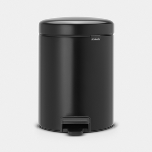 Brabantia Newicon 5 Litre Pedal Bin - Matt Black | 112928