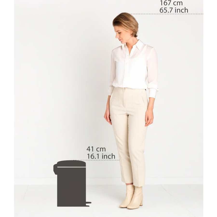 Brabantia Newicon 12 Litre Pedal Bin - Matt Black | 113741
