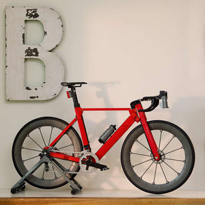 LEGO Icons Road Bike 11380 - the finished build shown in a home setting. 1015 pieces. Ages 18+.