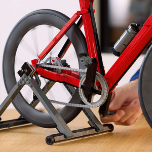 LEGO Icons Road Bike 11380 - close-up detail of the finished build. 1015 pieces. Ages 18+.