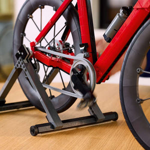 LEGO Icons Road Bike 11380 - close-up detail of the finished build. 1015 pieces. Ages 18+.